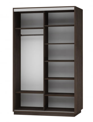 Шкаф-купе двухдверный Экспресс Дуо 1400х2400h Лондон/Венге_1