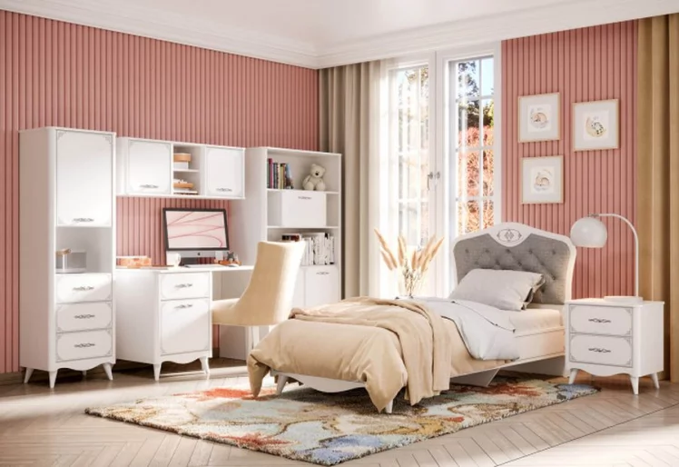 Комплект мебели для детской Элис №2 Белый_0