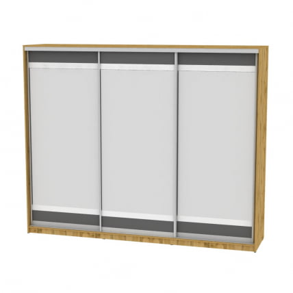 Шкаф-купе B-220х270х60-3(ДВ-Графит-D10D10D10)_0