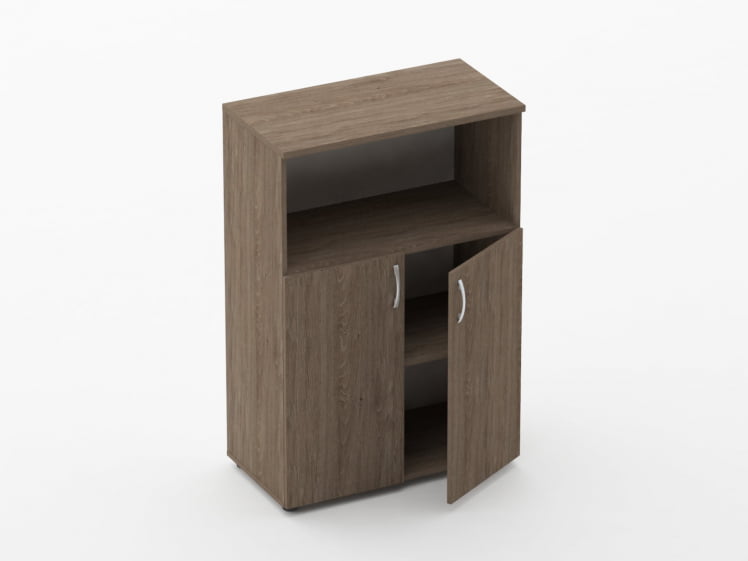 Шкаф средний полуоткрытый Glassy 6.12.121 Дуб Верцаска_1