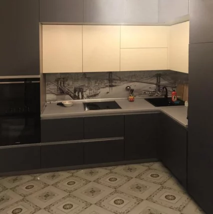 Глянцевый фартук (КОМПОЗИТ) KM 48_6