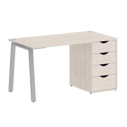 Стол письменный HOME OFFICE VR.SP-3-138.4.A Денвер Светлыый/Серый металл_0