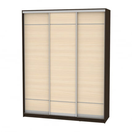 Шкаф-купе B-230х180х60-2(Венге-ДМ-D7D7D7)_0