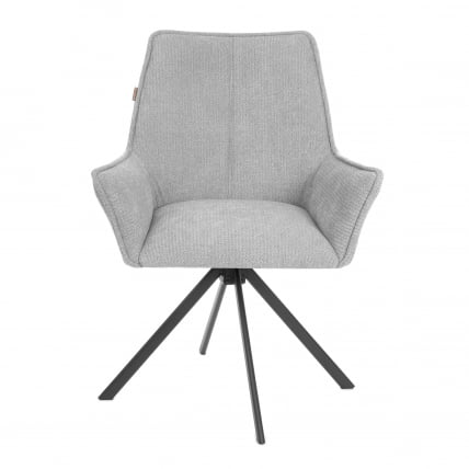 Кресло Murano/Мурано опора 360, велюр/букле (HYP), светло-серый_4