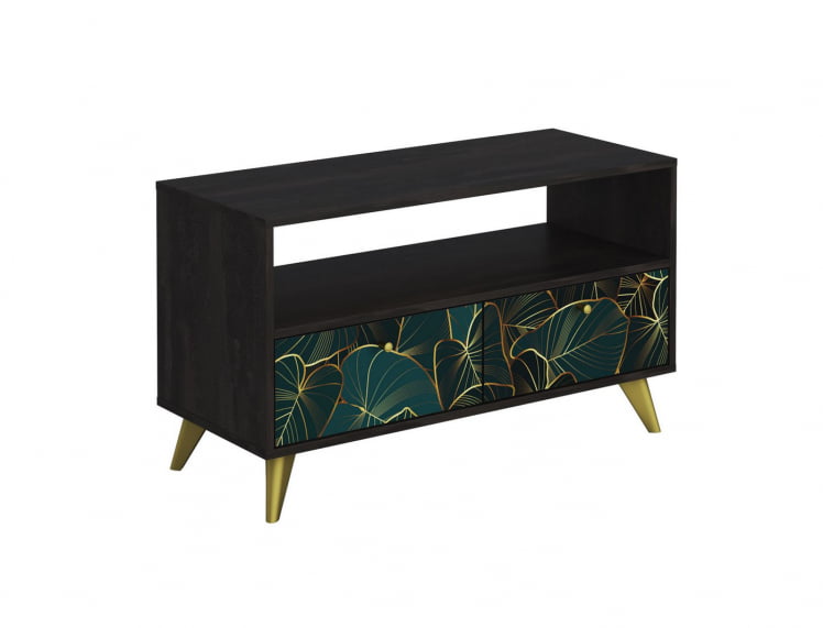 Тумба консольная ТМ-005 АРТ Угольный камень/TROPICAL_0