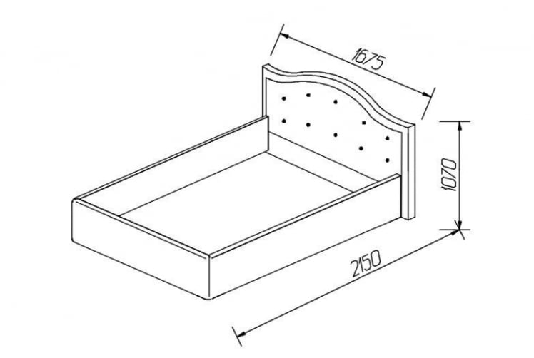 Кровать Стелла, 1400*2000 мм, искусственная кожа Лесмо brow, коричневый_3
