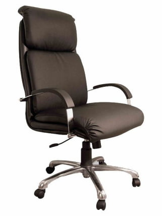 Кресло руководителя Надир хром Кожа_0