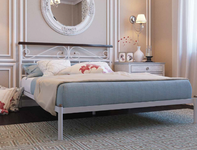 Кровать Эсмеральда 1800х1900 Белая_1