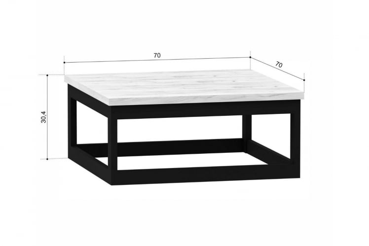 Стол журнальный 700 Техно ЛД.678.240.000 Дуб золотой_1