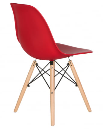 Стул обеденный DOBRIN DSW (ножки светлый бук, цвет красный (R-02)) 4 шт_5