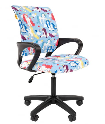 Детское кресло CHAIRMAN KIDS 103 LT black Единороги_0