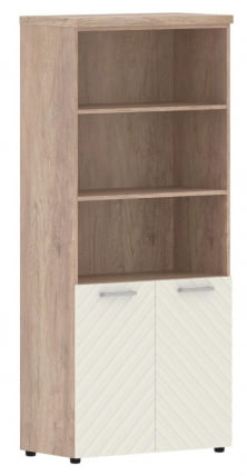 Шкаф с 1 комплектом глухих малых дверей и топом Torr LUX TLHC 85.5 Дуб Каньон Латте_0