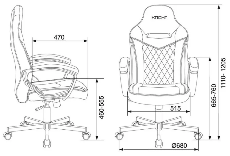 Кресло игровое Бюрократ VIKING 6 KNIGHT B FABRIC Черный_12