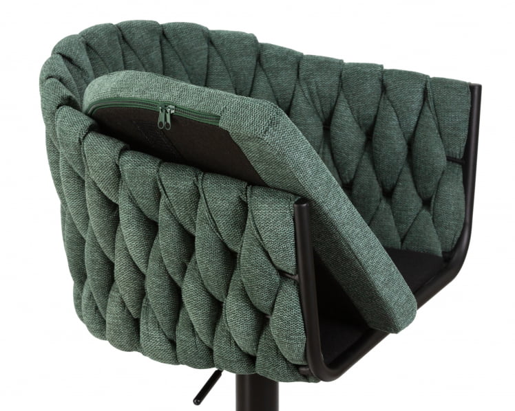 Стул барный DOBRIN LEON Зеленая ткань LAR 275-23_6