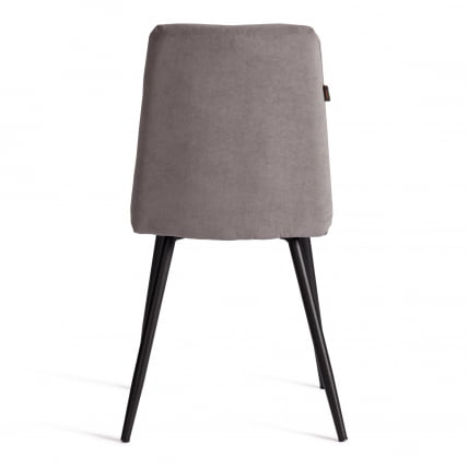 Стул обеденный Asti TREND, велюр, серый/черный, 29, 47х54х86 см_3