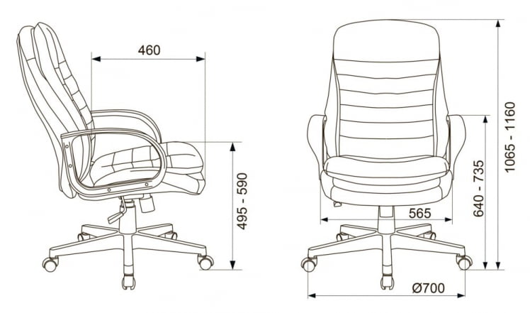 Кресло руководителя Бюрократ T-9950PL Черный_6