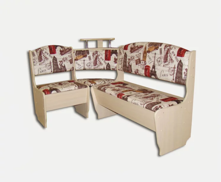 Кухонный уголок Город стандартный Млечный дуб_0