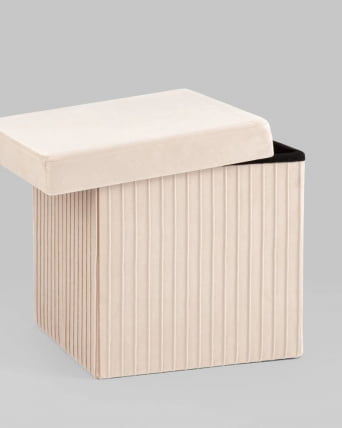 Пуф складной с ящиком Store Square Бежевый_2