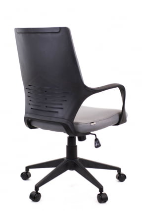 Кресло для персонала Еверпроф Трио Блаcк ЛБ Т Ткань Серый / Everprof Trio Black LB T_2
