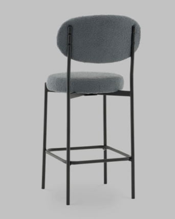 Стул полубарный Бриф DD ПБ букле темно-серый_3