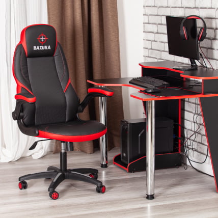 Кресло BAZUKA кож/зам, черный/красный, 36-6/36-6/06/36-161_21