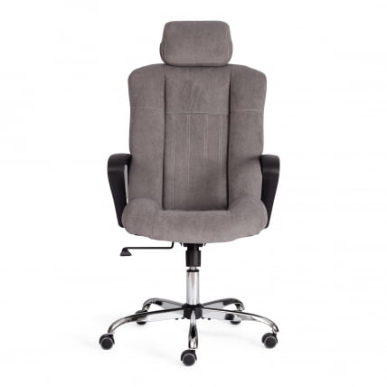 Кресло OXFORD хром флок , серый, 29_4