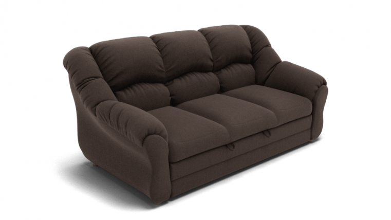 Диван Хост (ЗР) Цвет фасада: Коричневый; Тип: Прямой; Материал фасада: Металл/Велюр_0