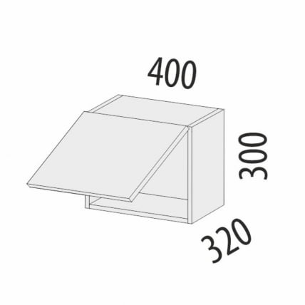 Антресоль (с системой плавного закрывания) Дакота 103.105_2