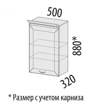 Шкаф кухонный (лев/прав) Оливия 71.10_1