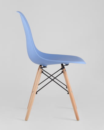 Стул Еамес ДСВ 4 шт. Голубой / Eames DSW_3