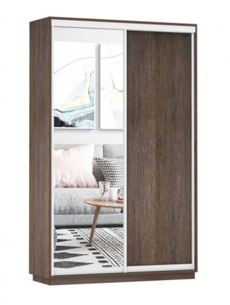 Шкаф-купе двухдверный Экспресс Дуо Медиум 1400х2400h Венге_0