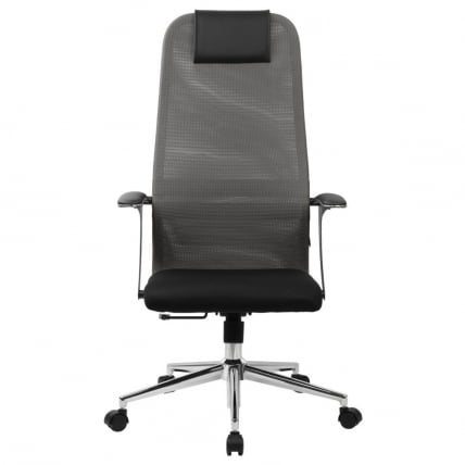 Кресло руководителя BRABIX PREMIUM Ultimate EX-801 хром Черное/серое_4