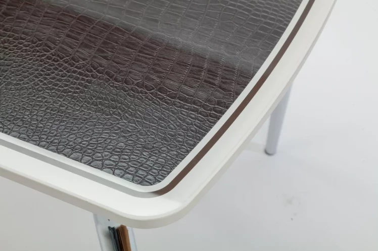 Стол обеденный Чикаго КЗ(6191) крем,крокодил коричневый_9