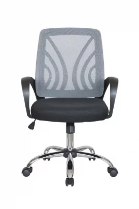 Кресло оператора Riva 8099 Черный-серый_1