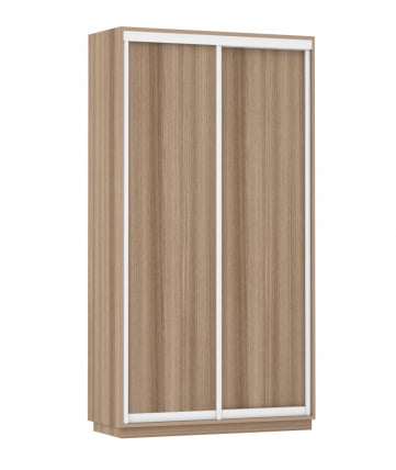 Шкаф-купе двухдверный Экспресс Дуо Элемент 1200х2200h Ясень шимо тёмный_0