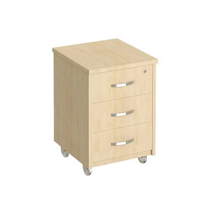 Тумба подкатная (3 ящика, с замком) Riva А.ТМ-3 Клен_0
