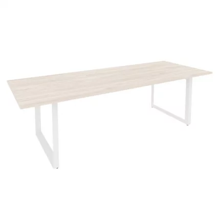 Стол переговорный на О-образном м/к ONIX O.MO-PRG-25 Денвер Светлый/Белый_0