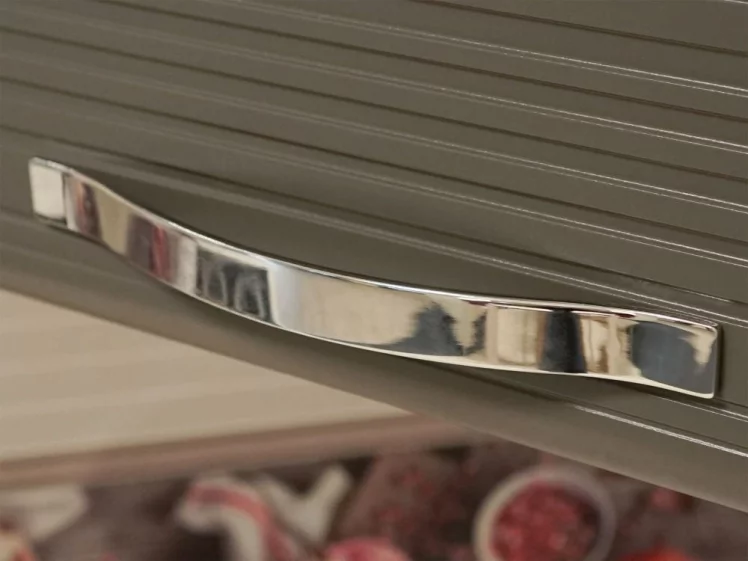 Шкаф кухонный (с системой плавного закрывания) Графит 74.96.1 Сосна Астрид /Ваниль/Графит_3