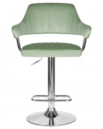 Стул барный DOBRIN CHARLY Пудрово-мятный велюр MJ9-87_5