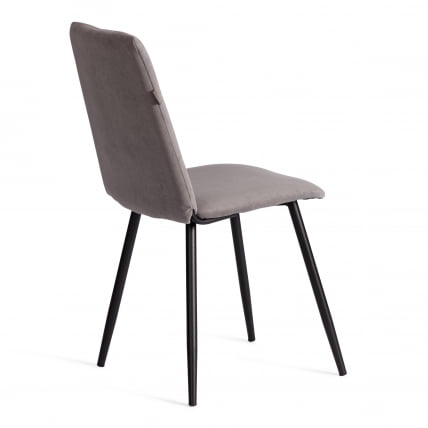 Стул обеденный Asti TREND, велюр, серый/черный, 29, 47х54х86 см_2