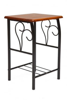 Тумба прикроватная PICCOLO Черный/красный дуб_0