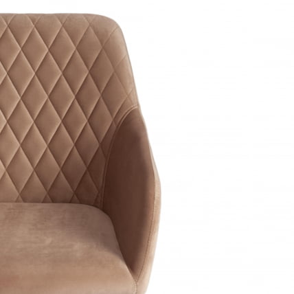 Кресло BREMO (mod. 708) ткань/металл, 58х55х83 см, высота до сиденья 48 см, бежевый barkhat 5/черный_5