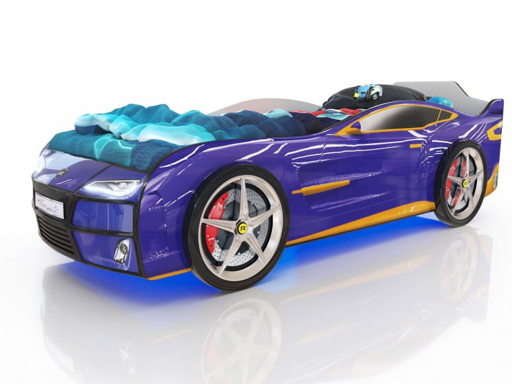 Кровать-машина Kiddy Синий_0