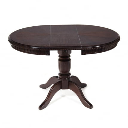 Стол СТЕФАНО круглый бук, мдф, Д90+30кс77см, Тобаcко / STEFANO D90+30x77см, Tobacco_5