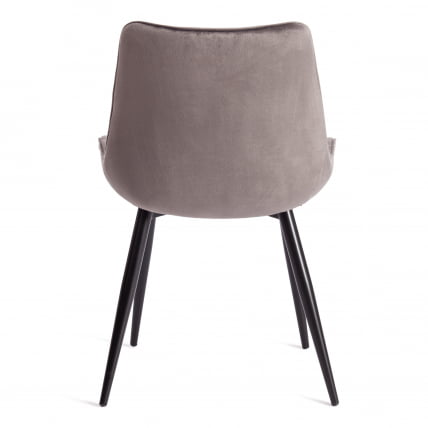 Стул ABRUZZO ( mod. 8060 ) металл/вельвет, 52 х 63 х 85 см, светло-серый (HLR 24)/черный_3