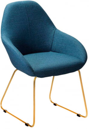 Стул Кент БлюАрт/Линк Золото / Kent_0