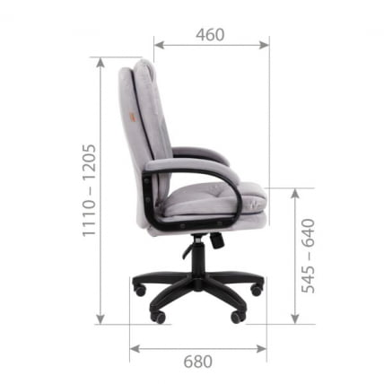 Кресло руководителя Chairman 668 LT Серый_6
