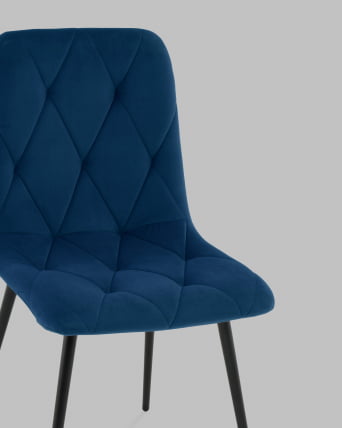 Стул Одди Diamond С велюр синий_7