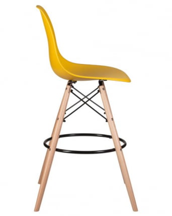 Стул барный DOBRIN DSW BAR (ножки светлый бук, цвет горчичный (Y-03)) 2 шт_3