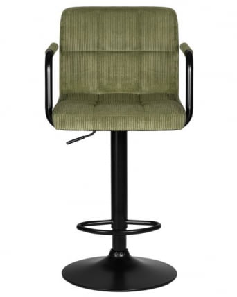 Стул барный DOBRIN KRUGER ARM BLACK (зеленый вельвет (LAR-E2041-7)) 2 шт_6
